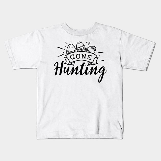 Gone Hunting Kids T-Shirt by unique_design76